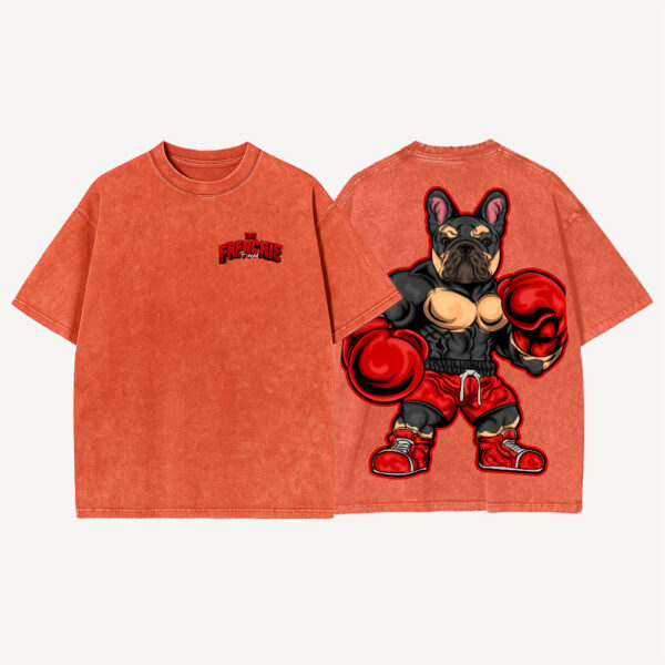 Blaze Boxer- Oversized Tee (Washed Red)