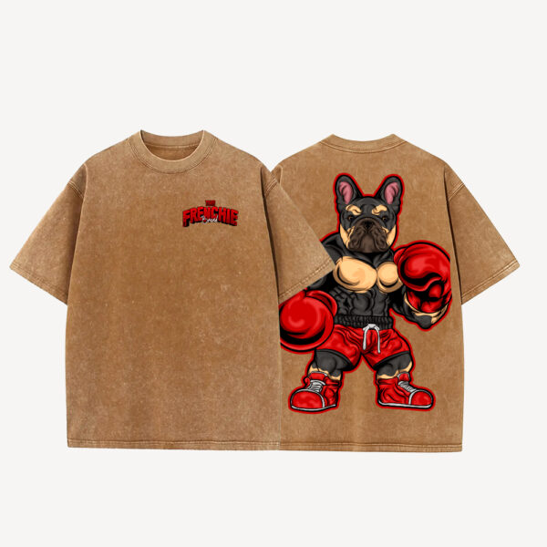 Blaze Boxer- Oversized Tee (Washed Tan)
