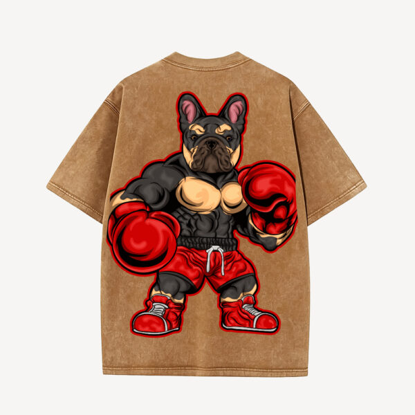 Blaze Boxer- Oversized Tee (Washed Tan)