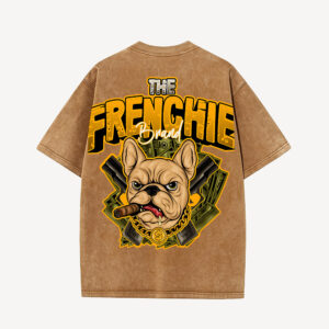 Frenchie Boss Tee ( Washed Tan )