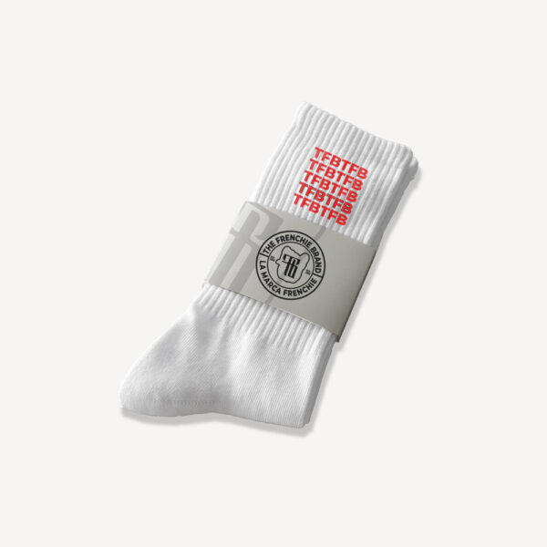 TFB monogram socks - White