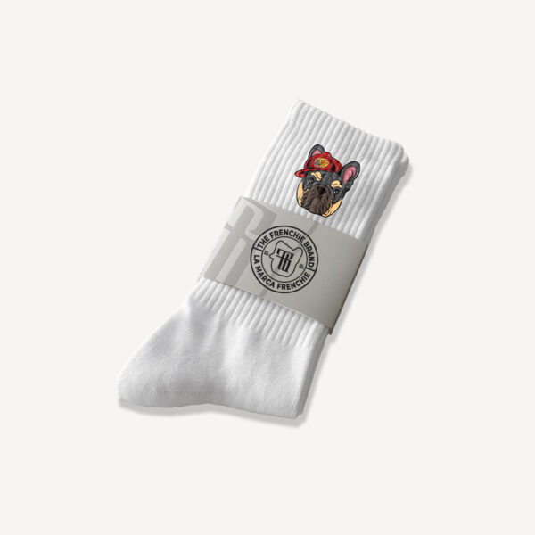 TFB Blaze Crew Socks- White